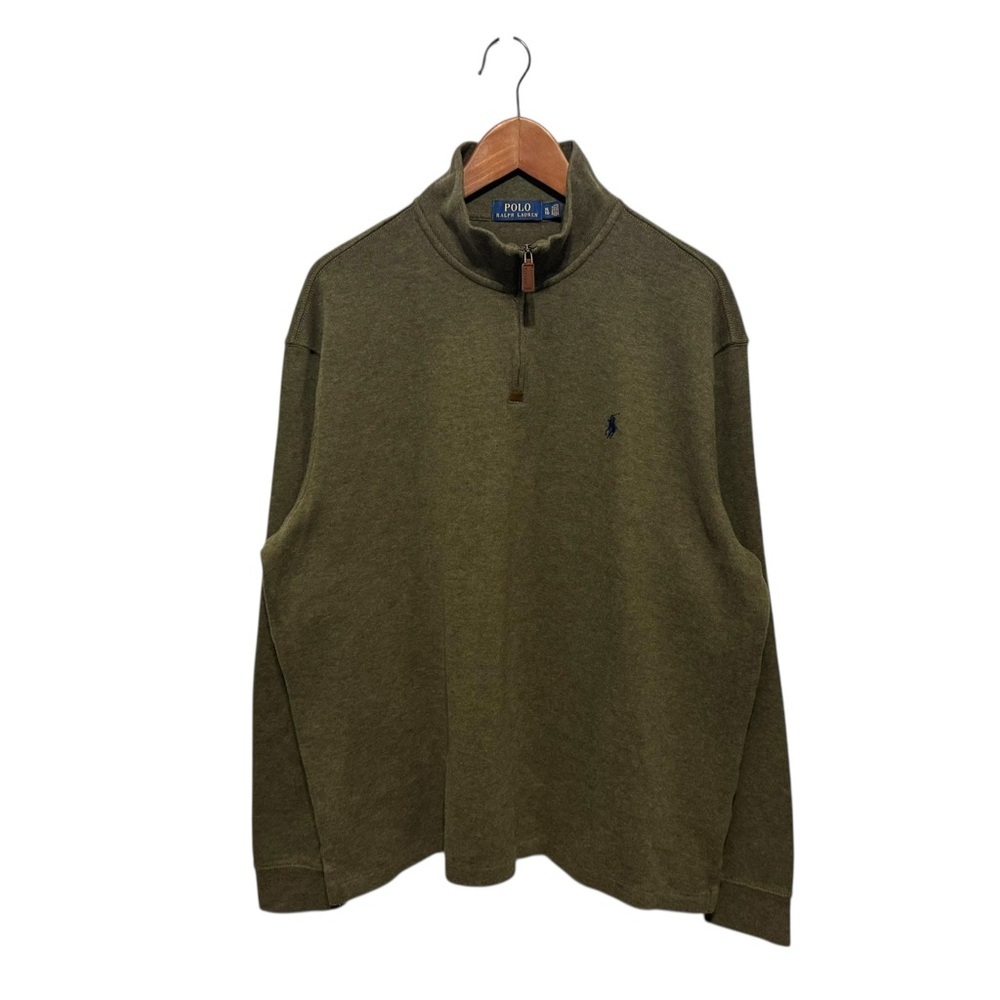 🐎 Polo Ralph Lauren Quarter Zip Knit Sweater size XL